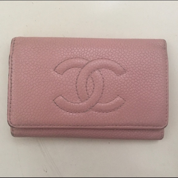 CHANEL Accessories - Vintage Chanel Pink Caviar Leather Keychain Wallet CHANEL Accessories - Vintage Chanel Pink Caviar Leather Keychain Wallet